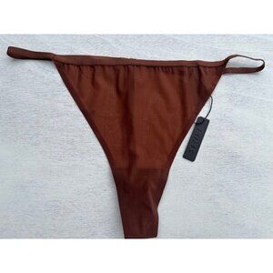 Skims Naked Collection String Thong Jasper Brown 3X Plus NEW T-string G-string